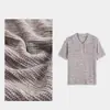 Estilo Nuevo Primavera y Verano para Mujer Camisa Polo de Cáñamo Cuello Polo Medio Abierto Verano Casual Simple Moda Top de Manga Corta Fsy60505