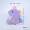 Lindo Peluche Colorido Colgante de Dinosaurio Dibujo Animado Juguete Relleno Muñeca Broche Mochila Bufanda Accesorios Materiales