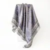 Comercio Exterior Venta al por Mayor Nuevo Estilo Pañuelo para la Cabeza Bufanda de Seda de 90 cm al por Mayor Elegante Bufanda de Seda Estampada Bufanda Cuadrada de Satén Transfronteriza para Mujer