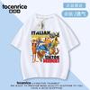 Tungtungsahur Tongtongge Homem Palito de Madeira Menino Camiseta de Manga Curta Verão Fresco 2025 Nova Meia-Manga Infantil