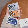 Funda protectora para teléfono Apple 17P/17PM/18P/18PM con película de lente de diamante, súper popular con pedrería