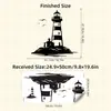 Silhueta de Farol Costeiro de Desenho Animado Adesivos de Parede Autoadesivos Decoração de Casa para Sala de Estar Quarto Parede de Fundo Adesivos ZN3034Q