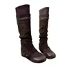 Botas ajustadas para mujer, versátiles con secciones de pierna desmontables, modernas y elásticas, estilo 2026, botas hasta la rodilla