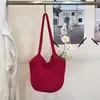 Moda de Verano Transfronteriza Bolso de Mano Tejido Versátil Bolso Grande para Mujer 2026 Nuevo Estilo Simple Casual Bolso de Hombro para Viajero Perezoso