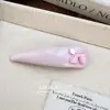 Horquilla de Cuero Color Macarrón Coreana de Nicho Pinza de Pato Dulce Moda Pinza para Flequillo Pinza Lateral Accesorios para el Cabello Tocado para Mujeres
