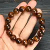 Pulsera de Madera de Azufaifo Rayada Natural con Patrón de Rayo 2.0, Material Vintage de Alta Gama, Cuentas de Oración Budista para Hombres