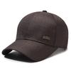 Chapéu Novo de Primavera e Outono Simples Casual Boné de Baseball Masculino Versátil Chapéu para Pessoas de Meia-idade e Idosos Chapéu de Sol para Uso Externo