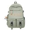 Mochila de Moda Transfronteriza para Hombre Estilo Sencillo Mochila Escolar para Mujer Estudiante de Secundaria Superior Secundaria Mochila Ligera de Gran Capacidad
