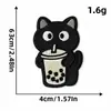 Patches de Bordado Computadorizado Patches de Desenho Animado Patches de Tecido Bordado Patches Termocolantes para Roupas Patches Adesivos Gato Gato Preto Diário Uso Diário