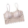 Nuevo Encaje de Encaje de Pestañas de Princesa Wrap de Pecho Belleza Sexual Tubo Trasero con Base de Almohadilla en el Pecho Tirante Anti-deslizamiento Sujetador Venta al por Mayor