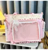 Bolso bandolera transparente nuevo estilo japonés, alta calidad, fresco, dulce y de colores caramelo, ligero y con gran capacidad, perfecto para niñas