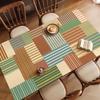 Jogo Americano de Mesa de Jantar Impermeável e à Prova de Óleo Toalha de Mesa Não Lavável Luxo Leve High-end Novo Estilo 2025 Jogo de Mesa de Centro Jogo de Mesa para Desktop Doméstico