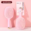 Peine de Cojín de Aire Serie Rosa para Mujeres, Peine Masajeador con Airbag para Cabello Largo, Antiestático, Doble Uso Seco y Húmedo, Peine Hueco, Peine Esponjoso