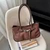 Bolso de hombro tipo tote de gamuza transfronterizo de nicho para mujer, nueva colección otoño 2026, bolso de mano retro y sofisticado, bolso de hombro