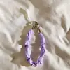 Pulsera plisada con lunares blancos y rosas estilo japonés, cordón para funda de teléfono, cadena colgante para bolso de moda para exteriores, funda de teléfono universal