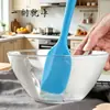 Espátula de silicona de grado alimenticio, espátula de silicona integrada resistente a altas temperaturas, herramienta para hornear crema para pasteles de silicona con todo incluido
