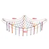 Bolsa de Rede de Armazenamento de Brinquedos de Corda de Algodão Artesanal Transfronteiriça Canto à Prova de Poeira Quarto de Crianças Colorido Franja Pendurada Bolsa Decorativa