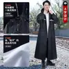Impermeable de dos piezas de tela Oxford engrosada de moda para hombres y mujeres, protección para trabajos al aire libre, resistente a inundaciones, impermeable y pantalón de lluvia reflectante para adultos