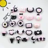 Mini Serie Negra Brillante de Polvo Accesorios de Resina Pegamento en Crema DIY Funda para Teléfono Móvil Accesorios para el Cabello Pasador Imán para Refrigerador Pegatina para Taza de Agua