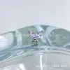 Aretes de Titanio Astmf-136 Aleación de Titanio 1.5X3 Marquise Mariposa Grande G23 Titanio Rosca Interna Aretes de Zirconia Piercing