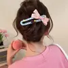 2025 Pasador de Pelo con Lazo de Cuadros para Mujer Pinza de Pato de Gama Alta Versátil Pinza de Pelo de una Pieza para Chica Dulce Accesorios para el Cabello Tocado