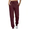 Calças Esportivas Femininas para Exportação, Calças Jogger de Lã Outono e Inverno, Calças Longas para Corrida, Calças da Moda com Cintura Elástica Slim-Fit Venda por Atacado