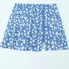 Ropa de Mujer Transfronteriza 2026 Moda Europea y Americana Vestido Retro Francés con Estampado Floral y Dobladillo con Abertura para Mujer G57750