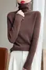Suéter com design de camada interna plissada, suéter de tricô, gola alta confortável, estiloso para outono e inverno, design empilhado de peça única, super elástico, cinza