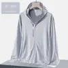 Ropa de Protección Solar para Hombres y Mujeres de Seda de Hielo Protección UV Ropa para la Piel Transpirable Ultraligera Verano Hombres Deportes al Aire Libre Transpiración UPF50