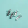 Pulsera de Plata de Ley S925 con Cristales, Colgante de Caramelo, Pulsera de Cuerda Hecha a Mano DIY, Pulsera de Perlas, Colgante Pequeño, Accesorios de Plata