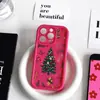 Capa de Celular para Iphone17Promax 14 Apple 13Pro 12/15 Árvore de Natal Flores Tela Cheia Fosca Elegante