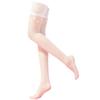 Calcetines altos jacquard sexy cinturón de silicona antideslizante pie encaje tentación sobre la rodilla calcetines negros calcetines de verano para mujer