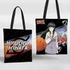 Bolsa de Lienzo Periférica de Anime Naruto Sasuke Kakashi Itachi Bolso de Hombro para Compras Cartera de Monedas de Dibujos Animados Bolsa para Auriculares Tarjetero