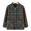 Suéter de Tricô Novo Primavera e Outono Vovó Suéter Espesso de Outono para Mãe de Meia-Idade e Idosa Casaco Cardigan para Senhora Idosa