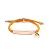 Pulseira Trançada Multicor Transfronteiriça Europeia e Americana Material em Branco Sem Palavras Pronta Arco-Íris Pulseira de Aço Inoxidável Gravada