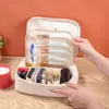 Bolsa de cosméticos casual de PU transfronteriza, nuevo producto, dividida, gran capacidad, de alta gama, multifuncional, bolsa de almacenamiento para cosméticos
