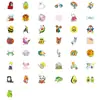 100 Pegatinas Creativas Antropomórficas de Animales Pequeños para Graffiti de 4 cm, Gato Valla Creativo, Pegatinas Impermeables