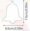 Colgante Popular de Decoración Navideña de Amazon Plástico Acrílico en Blanco Corte Láser PMMA Acrílico Transparente Forma Redonda
