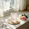 Copos de cera perfumada feitos sob medida da fábrica de origem, design original de alta qualidade, soprados à mão com bolinhas coloridas, copos de vela feitos sob medida