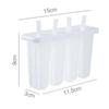 Molde para helado verano hogar refrigerador Helado casero Paleta hielera bandeja de hielo conveniente simple cuatro rejillas fácil de sacar
