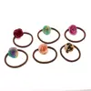 Joyería de Acetato Estilo Coreano Rosa Tridimensional Elástico para el Cabello de Acetato Cuerda para el Cabello Retro de Gama Alta Elástico Versátil Personalizado para Moño