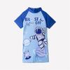 Novo Traje de Banho Infantil de Verão Meninos e Crianças de Meia-Idade Traje de Banho Peça Única Desenho Animado Roupa de Praia Beira-Mar Touca de Natação Traje de Banho