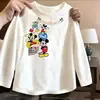 Camiseta de algodón puro, cuello redondo, corte holgado para niño, nueva colección de otoño, camiseta interior casual de manga larga para niños