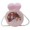 Bolso pequeño y divertido para niños, bolso de mujer nuevo para niños, bolso de hombro transparente con orejas de conejo, monedero de hombro de dibujos animados de moda
