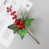 Fruta da Fortuna Fruta Vermelha Estacas Artificiais Decorações de Natal Decorações para Árvore de Natal Flores Falsas Galhos de Frutas Vermelhas