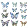 Pegatinas 3D Doradas con Foil en Forma de Concha de Mascota Decoración de Pastel de Mariposa DIY Suministros para Fiestas Adornos para Pastel de Mariposa