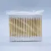 Baozhengmei 80 Bastoncillos de Bambú Suaves de Alta Calidad Hisopos de Algodón Desinfectantes de Doble Punta Palitos para Tampones Palitos de Belleza Hisopos de Algodón Cosméticos