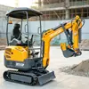 Excavadora pequeña de 1.5 toneladas para ingeniería agrícola, miniexcavadora para zanjas para jardines y huertos, excavadora para exportación a Europa