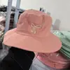 Nuevo Sombrero de Pescador Transpirable Color Caramelo Secado Rápido Lazo Estudiante Chica Linda Protección Solar Sombrero de Montañismo