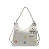 Bolso Tote Grande de Corazón Casual y de Moda para Mujer Nuevo Bolso de Hombro Cruzado para Viajeros Mochila de Textura PU de Nicho